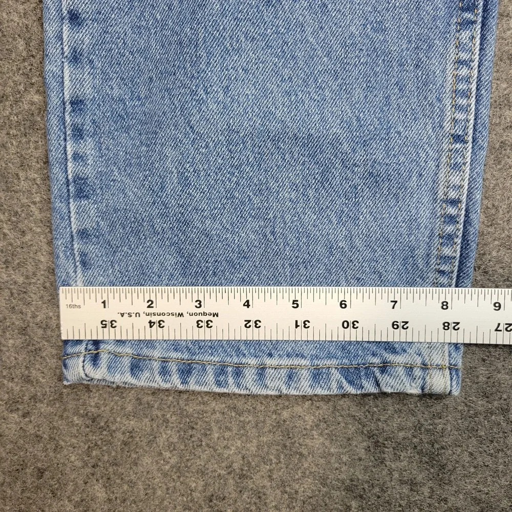Lee Jeans Mens 38x30 Blue Denim Boho Streetwear Grunge Regular Fit Straight Leg